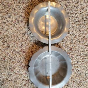 2 Vintage Plymouth Pewter Small Bowls